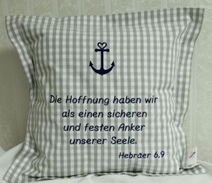 Spruchkissen Anker